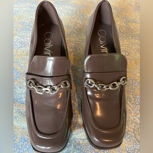 Calvin Klein size 10 chunky loafers